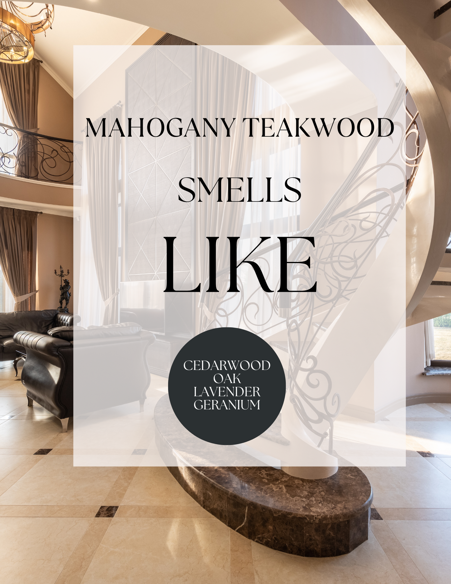 Mahogany Teakwood Luxury Candle